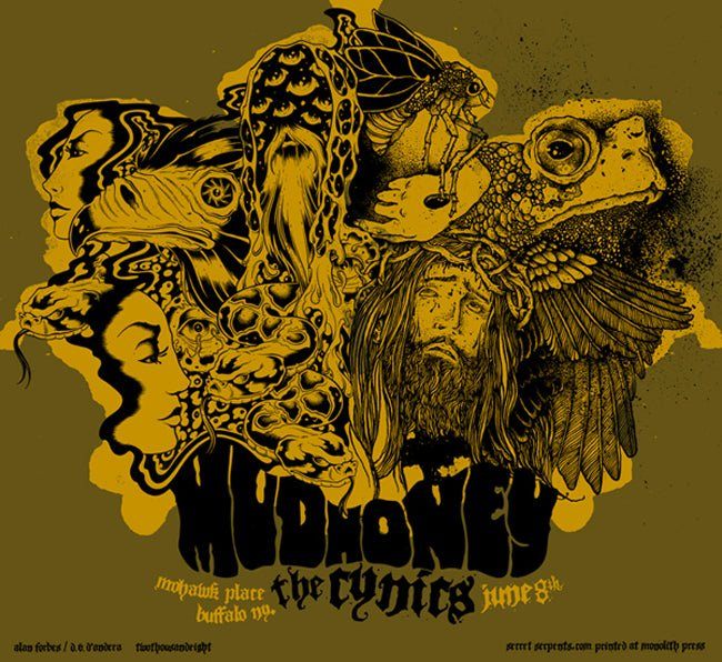 Mudhoney poster by David V. D'Andrea