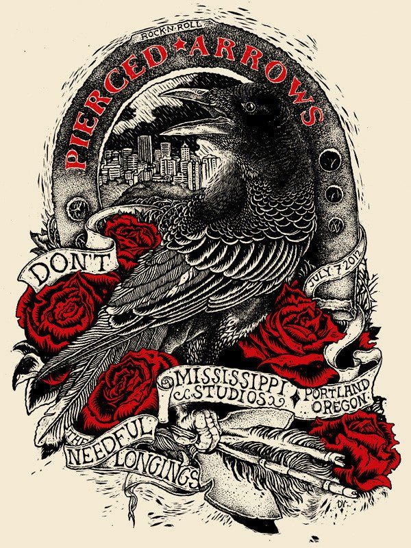 Pierced Arrows poster by David V. D'Andrea