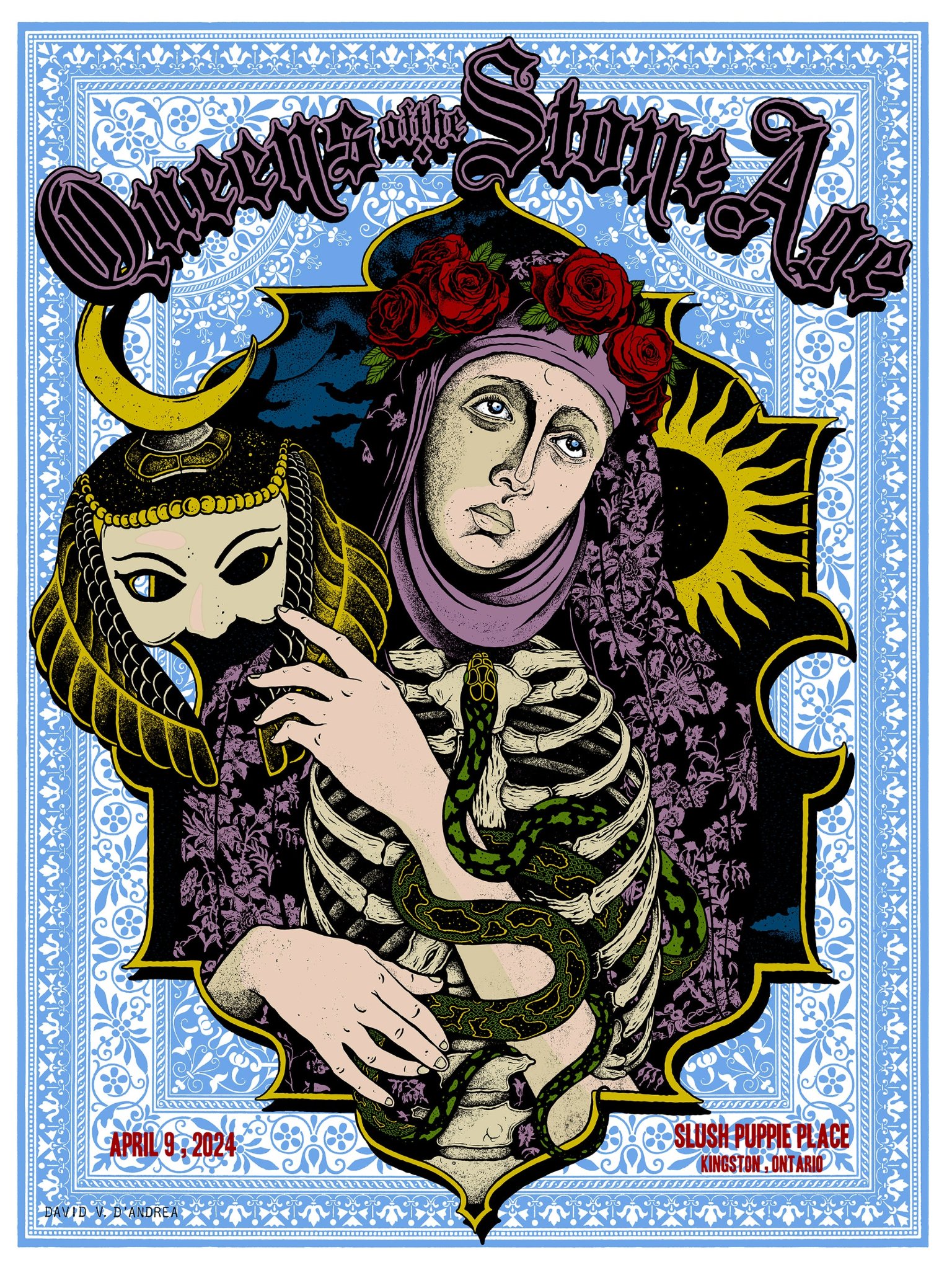 Queens of the Stone Age poster by David V. D'Andrea