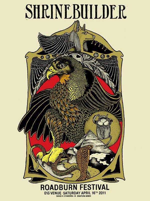 Shrinebuilder poster by David V. D'Andrea