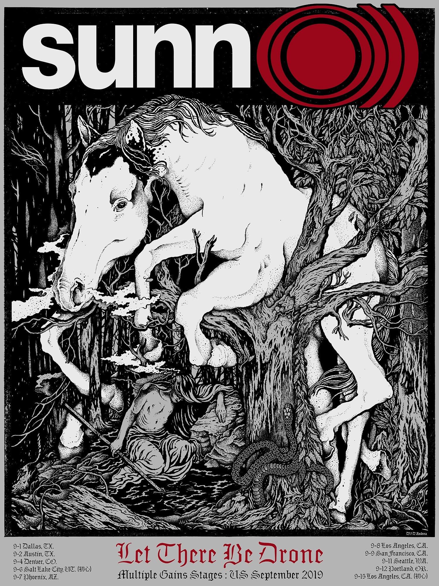 SunnO))) poster by David V. D'Andrea