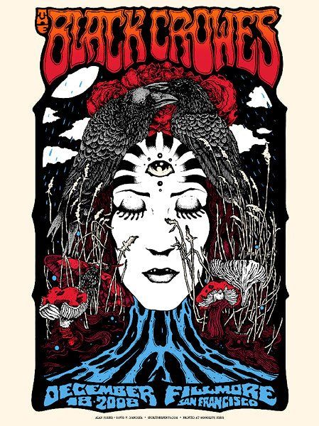 The Black Crowes poster by David V. D'Andrea