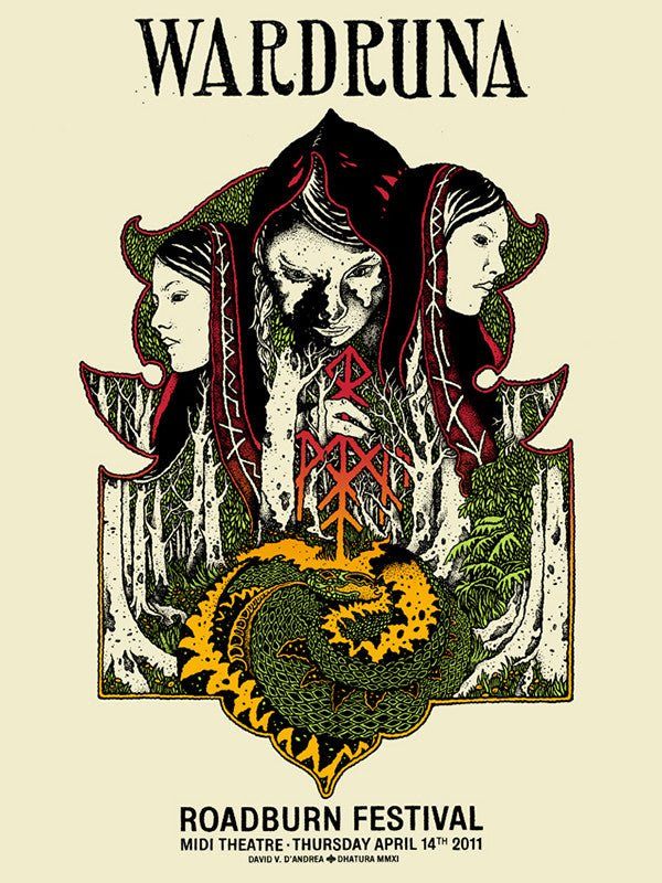 Wardruna poster by David V. D'Andrea