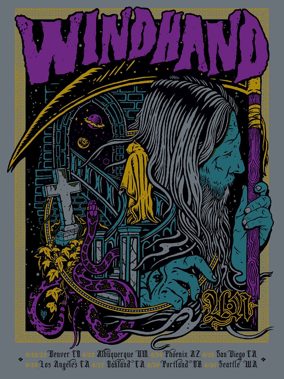 Windhand poster by David V. D'Andrea
