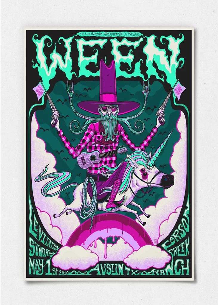 2016 Ween Austin Concert Poster