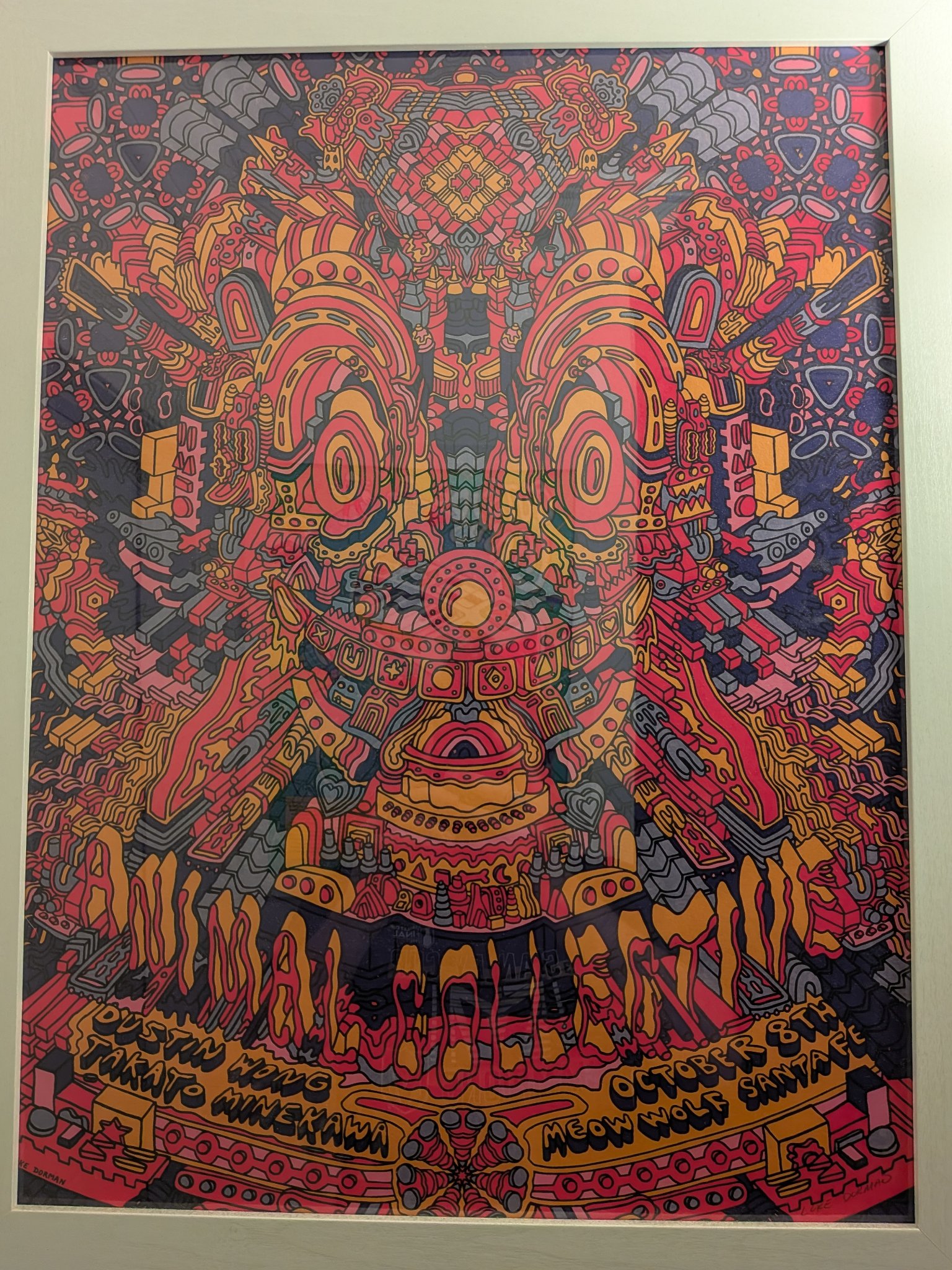 Animal Collective poster by Luke Dorman