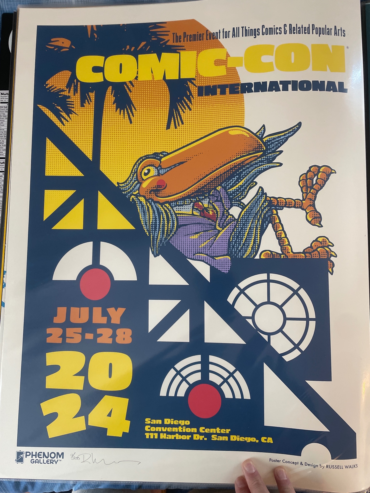 Comic con international poster by Russel Walks