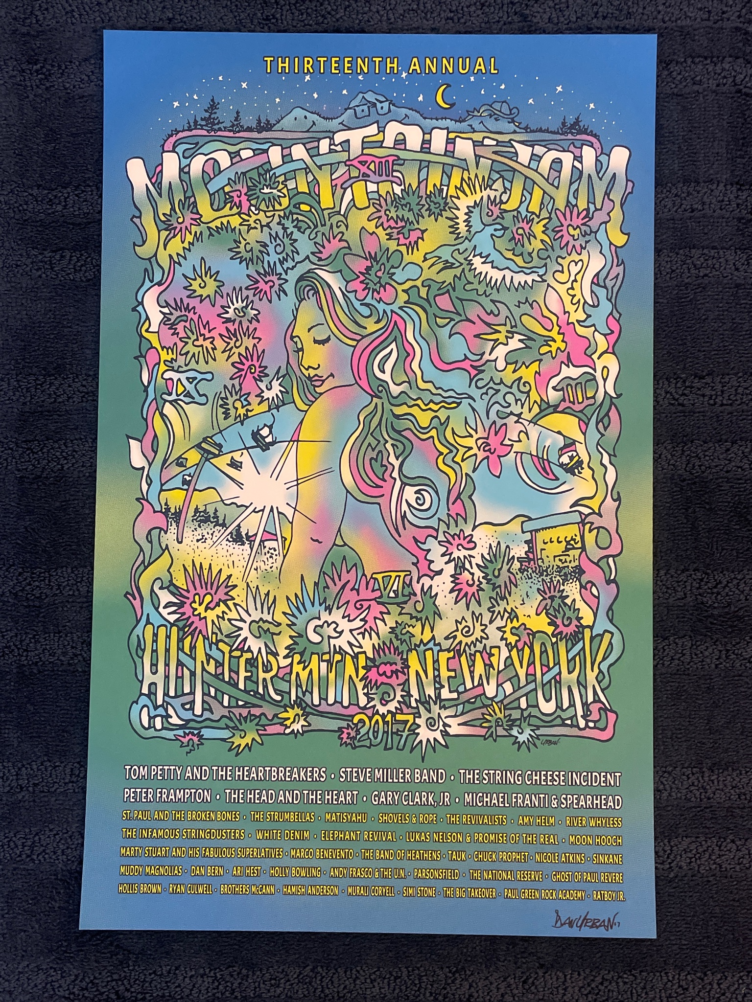 Mountain Jam Music Festival 2017 poster by Dan Verani