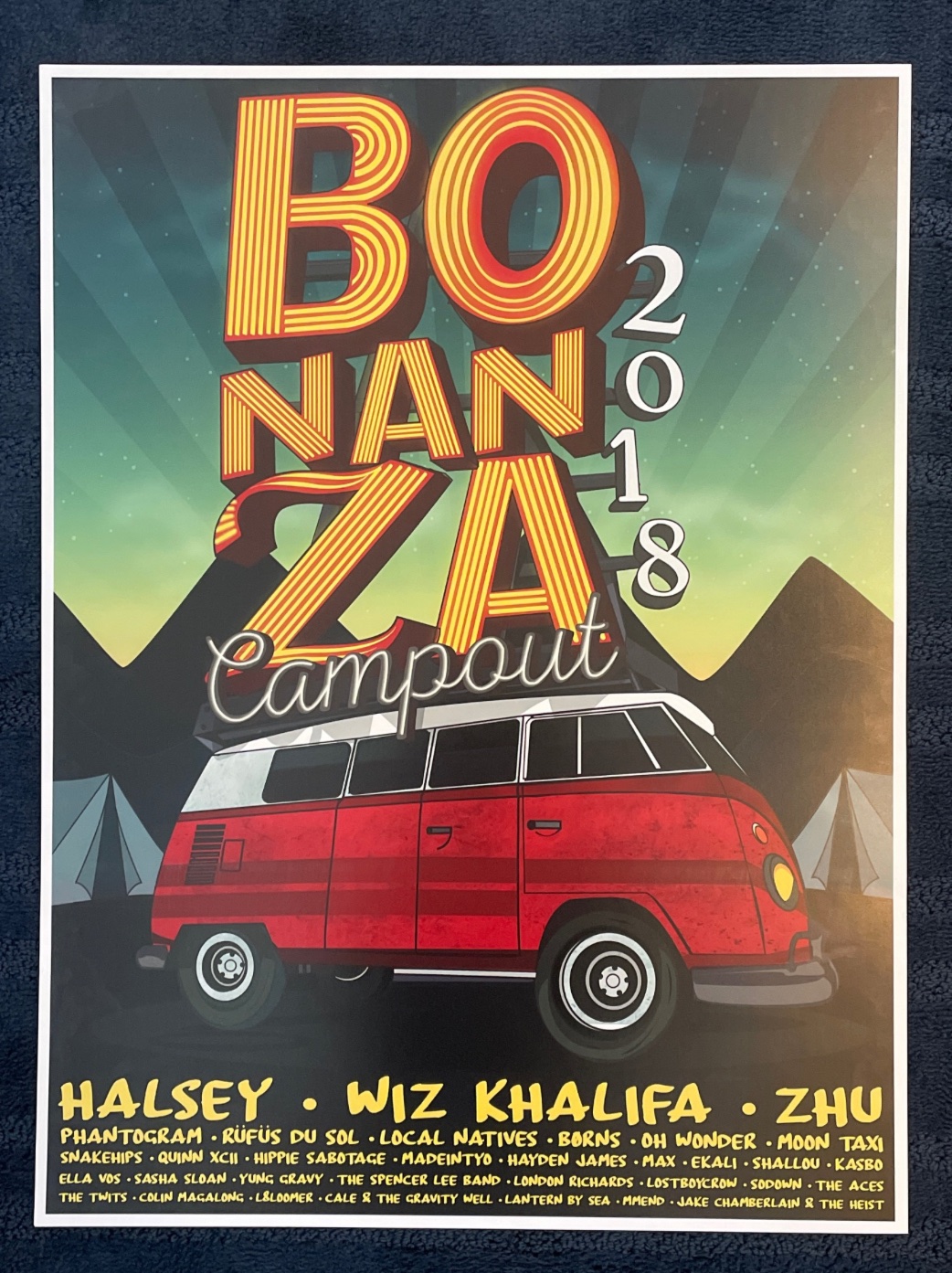 BONANZA Campout 2018 poster