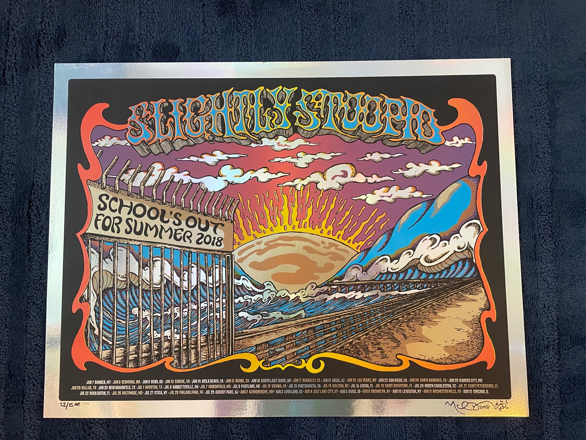 Slightly Stoopid poster by Nathaniel Deas