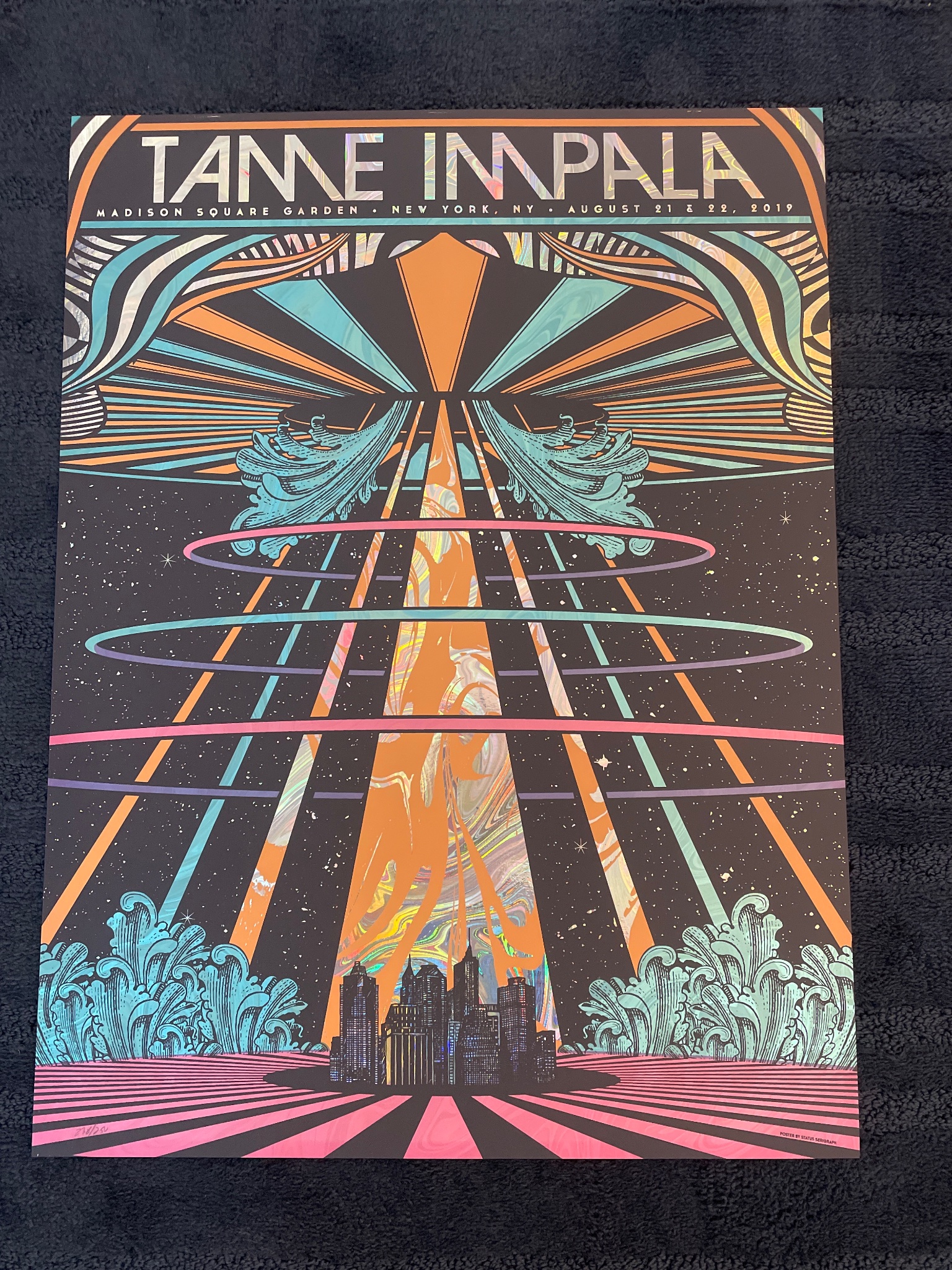 Tame Impala poster by Status Serigraph