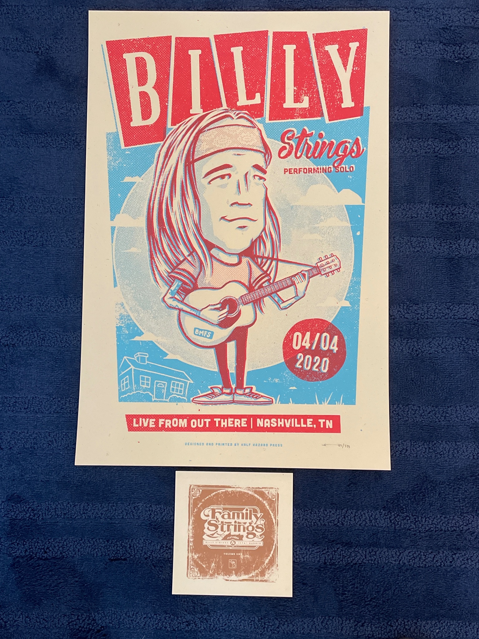 Billy Strings poster by Half Hazard Press