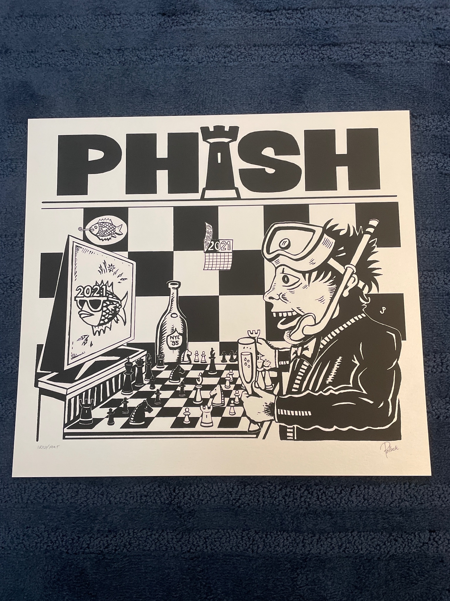 Phish poster by Jim Pollock