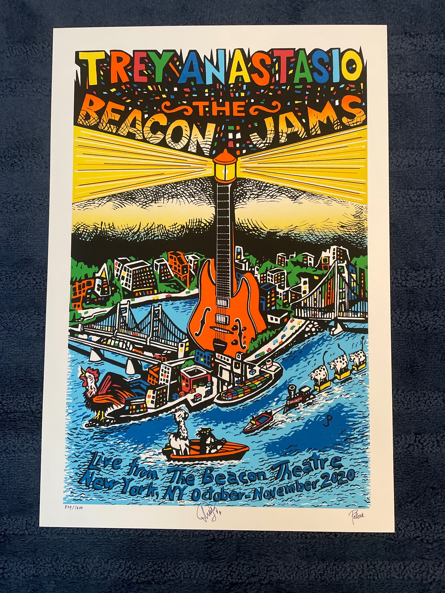 Trey Anastasio poster by Jim Pollock