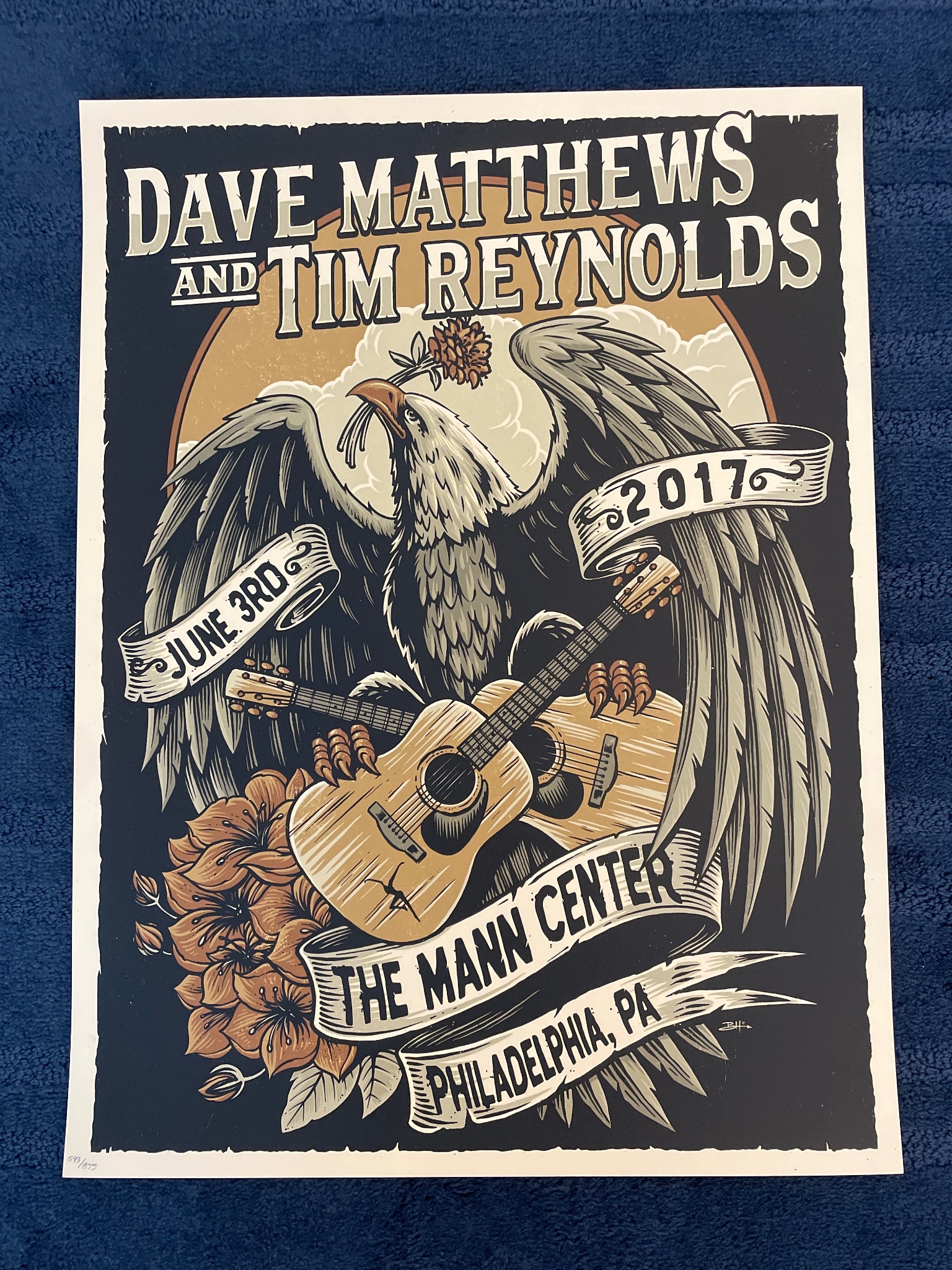Dave Matthews and Tim Reynolds poster by Brandon Heart