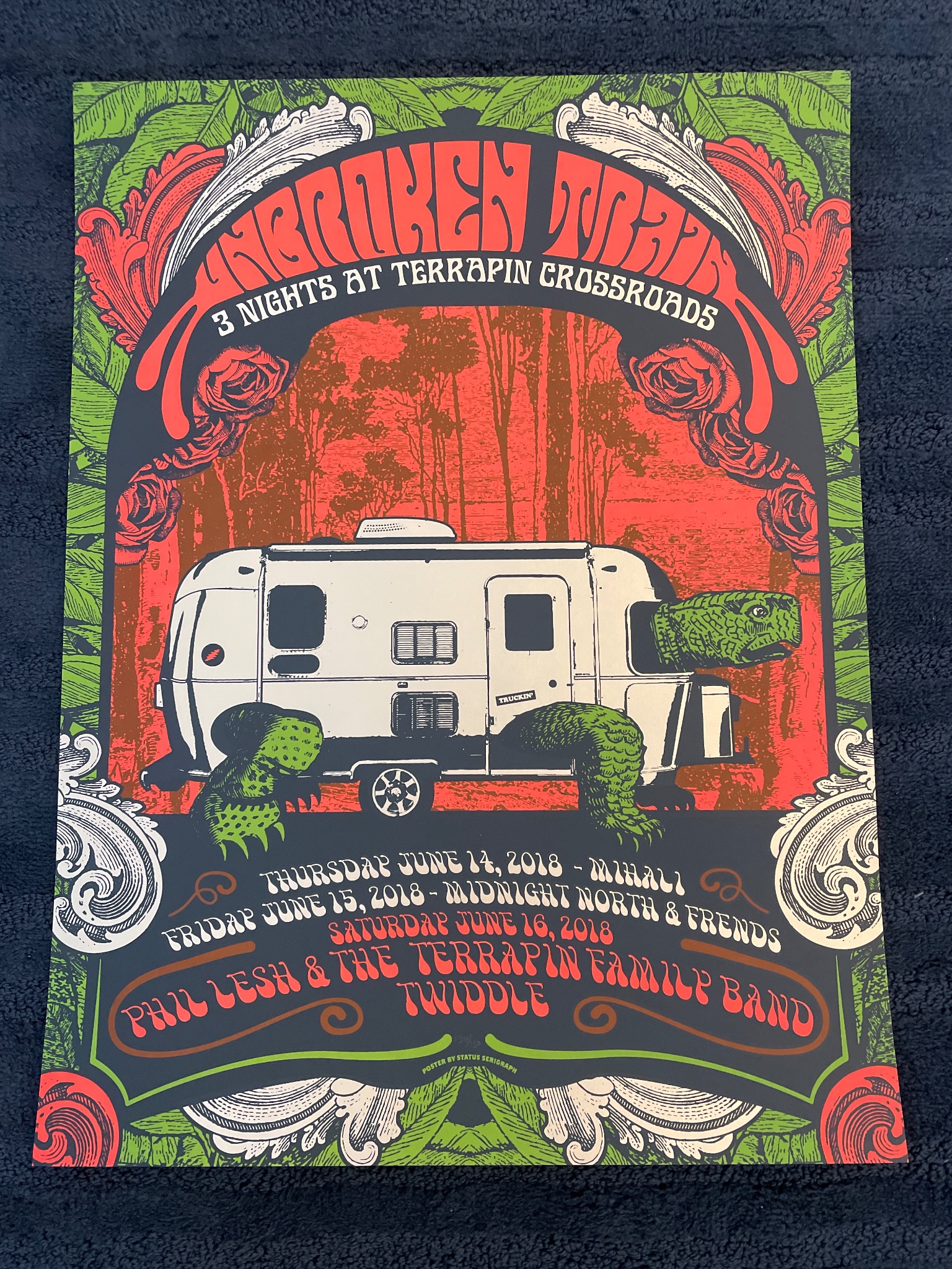 Unbroken Train poster by Status Serigraph