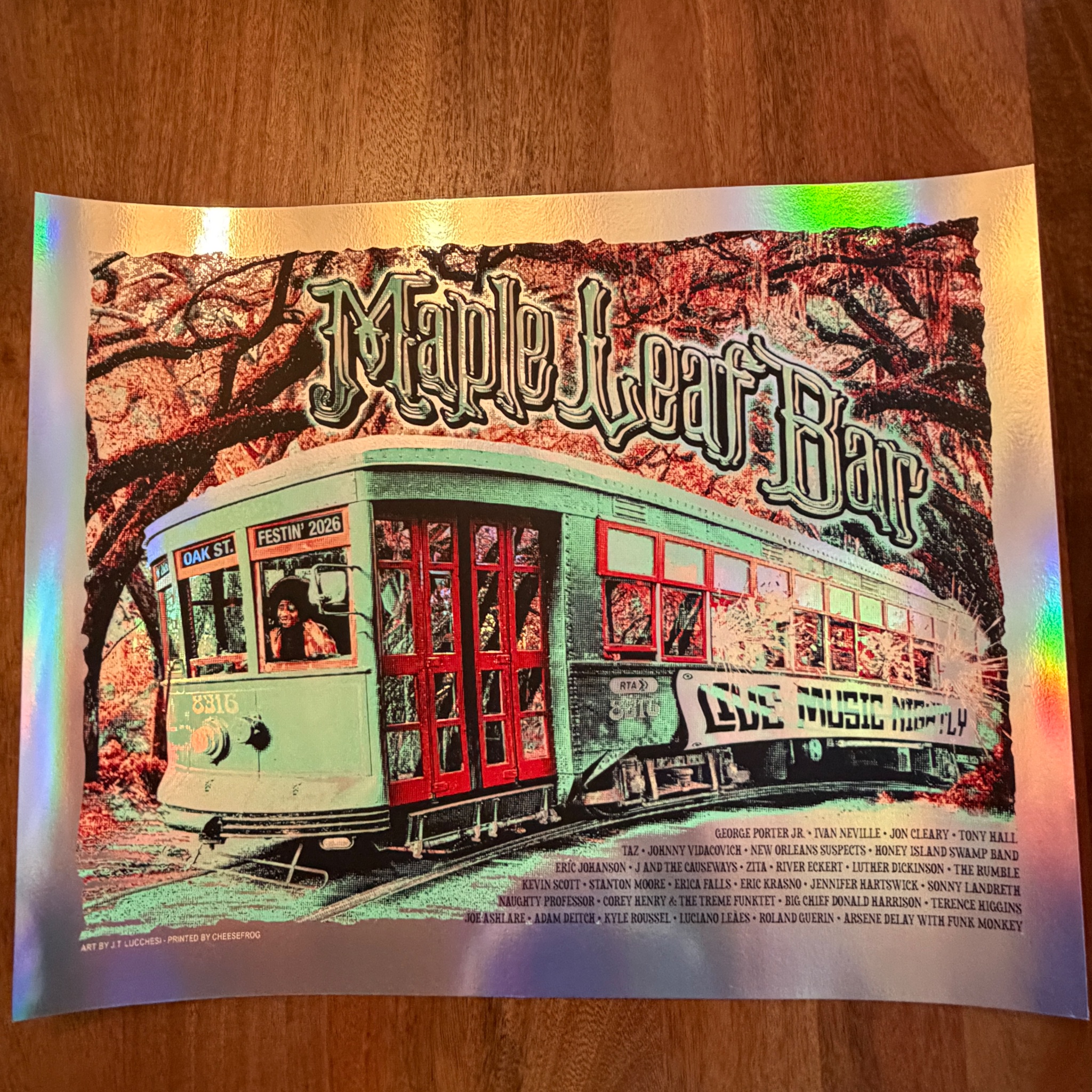 Maple Leaf Bar poster by J.T. Lucchesi